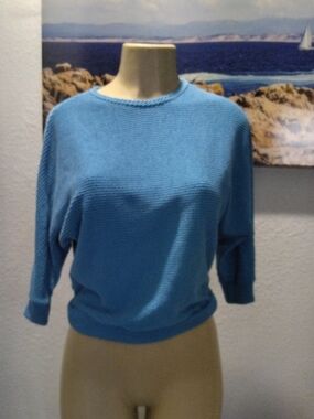 Lightweight Sky Blue Women's Crewneck Sweater